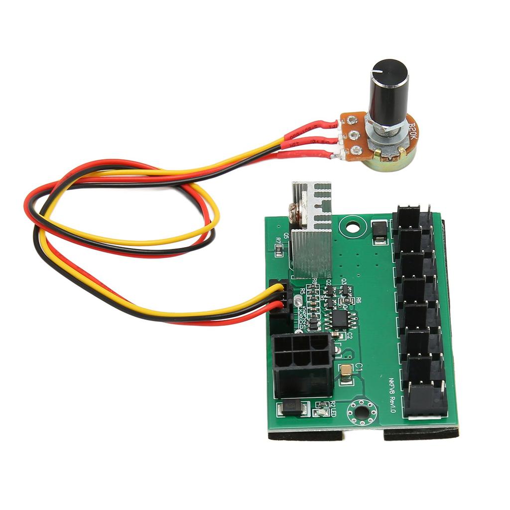 PWM Hub ventilátorů DC 12V 8cestný PC regulátor otáček ventilátorů Hub s 300mm kabelem pro 2pinový 3pinový 4pinový PC ventilátor