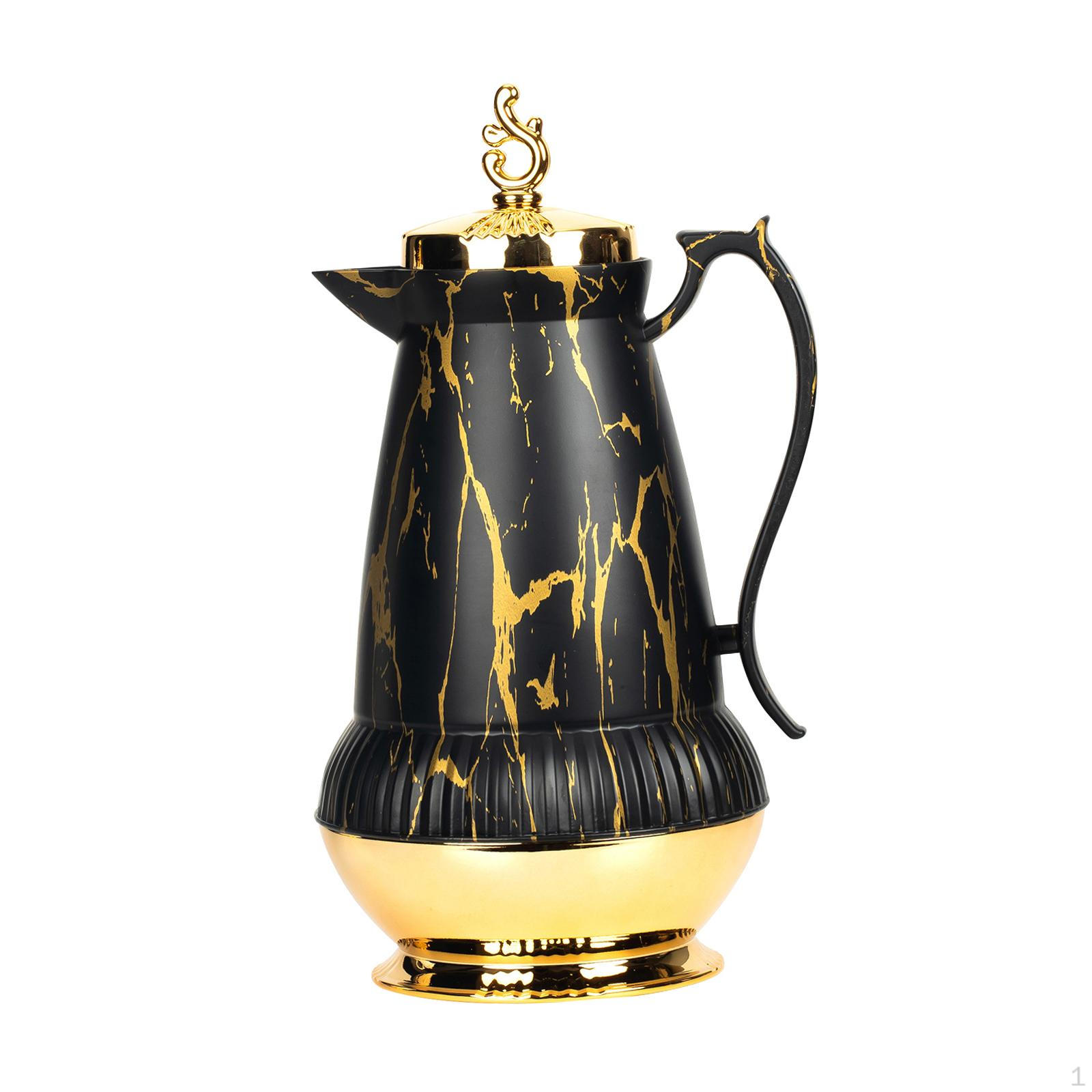 

Arabian -Coffee Pot, ізольований графин для кави, горщик 1л, чайник побутовий для напоїв, чорний