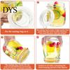 Mason Jar Silicone Ring 10 Pcs/Set Seals Gaskets Easy to Replace Food Grade Environmentally Friendly Portable Sealing Rings Leak Proof O Shape No Odor