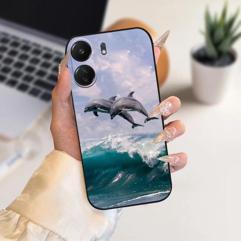 Funda Animal de Moda Para Xiaomi Redmi 13C Fundas 13 C 4G 5G Silicona Suave TPU Funda de Teléfono Cubierta Para Redmi 13R Coque Protectora