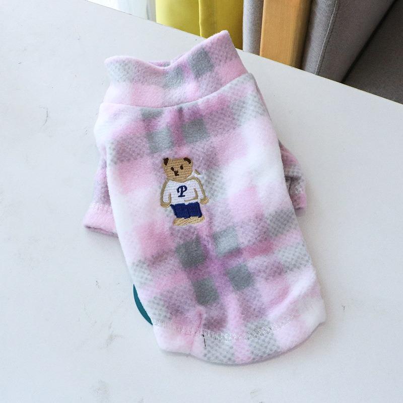 

Pet clothes puppy dog cat autumn and winter comfortable home dog clothes teddy bear cat bottoming shirt collection Xs - approx. 1.0-1.5kg