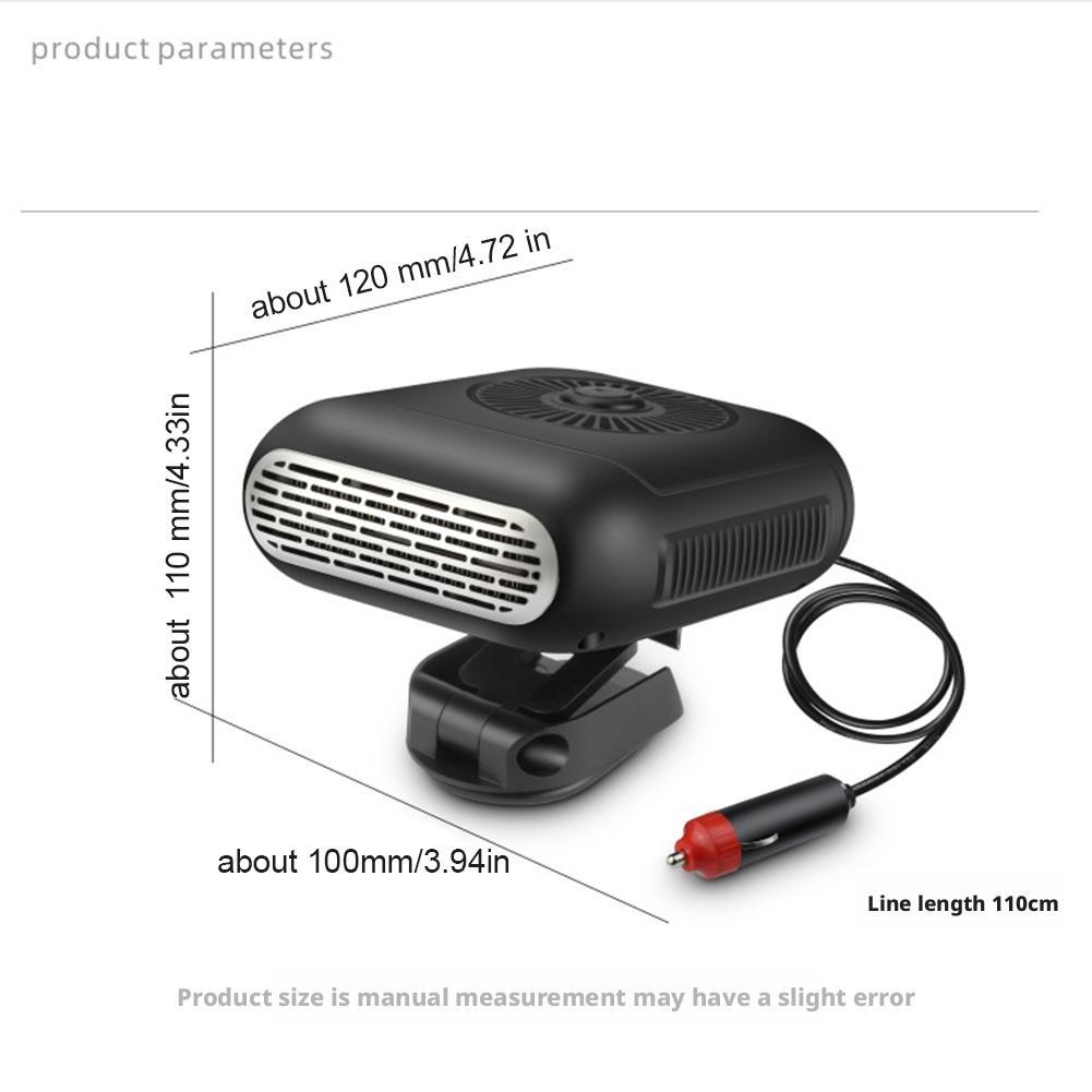 Car Heater Fan For Car Front Windshield Defogging Demister Car Anti-Fog Heater Defroster Interior Accessories 12v/24v