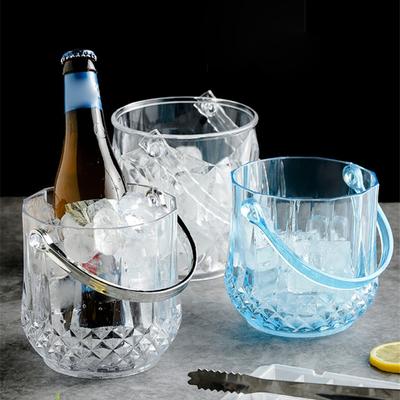 Detachable Handle Ice Bucket Plastic Champagne Bucket Portable Beer Barrel