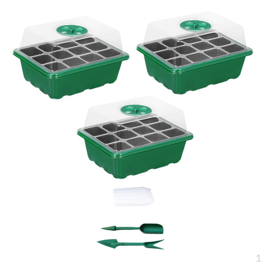 

Піддон для вирощування рослин з регульованим куполом для вирощування розсади в приміщенні 3Pcs