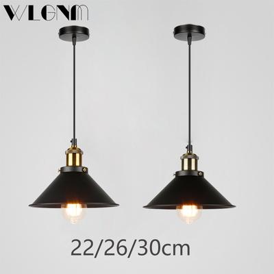 Przemysłowa lampa wisząca LED Retro Cyjan Wiszące oprawy oświetleniowe Do salonu Restauracji Kawiarni Baru Wewnętrzne oprawy oświetleniowe