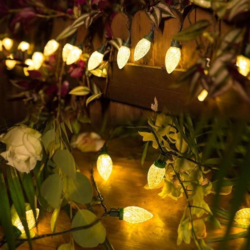 Warm White Light String Strawberry String Lights Suitable for Christmas Celebration Birthday Party Bar Cafe Decorative Light