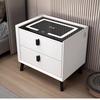 Modern Luxury Smart Bedside Table with Wireless Charging & Multifunctional Storage