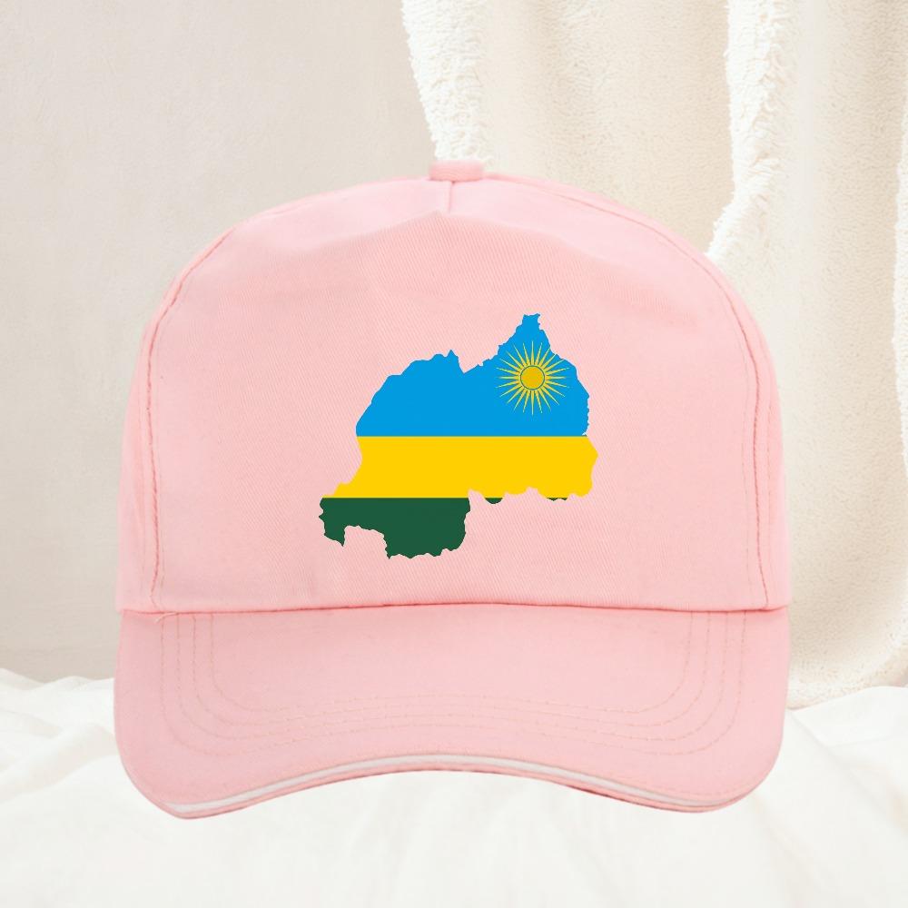 Rwanda Map Flag Baseball Cap Cool Summer Unisex Versatile Outdoor Sun Protection Hats Adjustable Snapback Hat Gorras