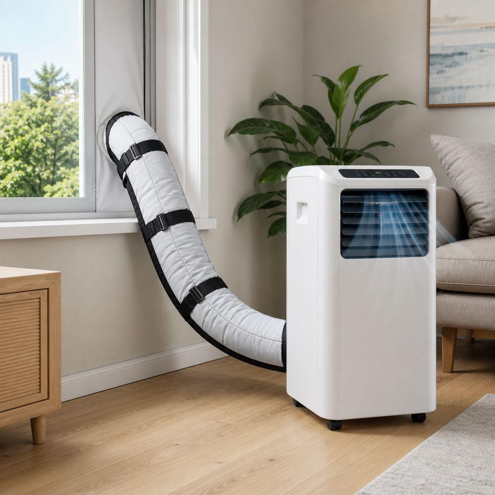 Portable Air Conditioner Hose Cover Elastic Buckle Exhaust Hose Cover AC Sleeve Kit