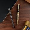 Retro Hollow Engraved Orb Pen Electroplating Gun Gray Metal Pen Bronze Business Gift Signature Pen Neutral Pen