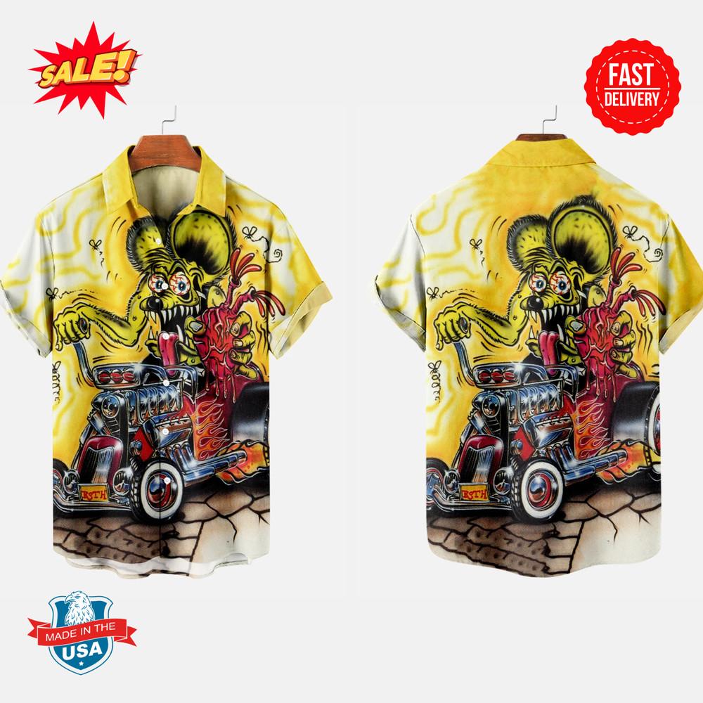Rat Fink Hawaiian Shirt Hello Summer Funny Gift Unisex S-2345XL ND1575 Unisex T-Shirt XXXL