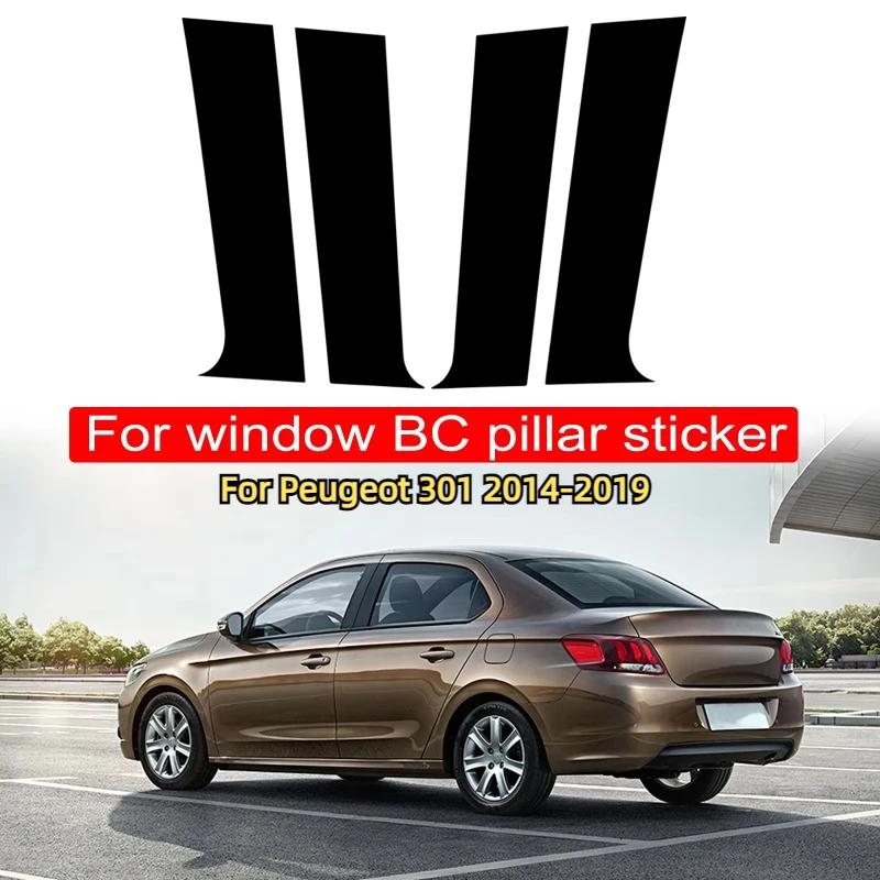 Dekorační lišty dveřních oken sloupků samolepky pro Peugeot 206 207 208 Citroen C2 301 307 308 2008 5008 2004-2023