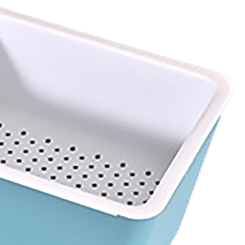 Snack Plastic Two Layer Multifunctional Food Drain Container for Fruits Nuts Candies