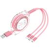 Retractable USB Data Cable for iPhone Android Type C Fast Charging Charger Samsung Xiaomi Huawei Cable
