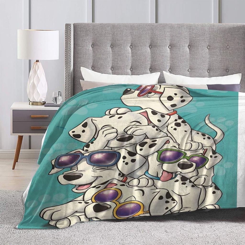 101 Dalmatians Blanket Quality Warm Soft Throw Blanket Spring Picnic Couch Chair Print Bedspread