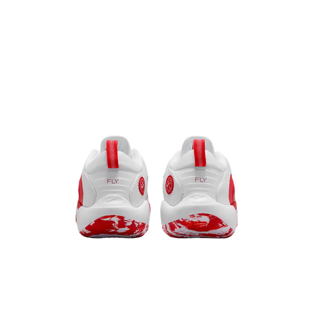 Nike Chaussures de basket-ball basses Isofly à lacets, bout rond, rebond, respirantes, pour enfants, baskets FN4384-102