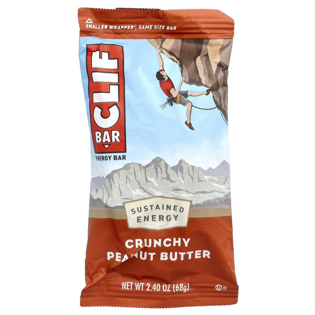 Energy Bars, Crunchy Peanut Butter, 12 Bars, 2.40 Oz (68 G) Each