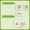 Waterproof Floral Toilet Decals With Vivid Pattern And Self Adhesive Perfect For Bathroom Home Decoration