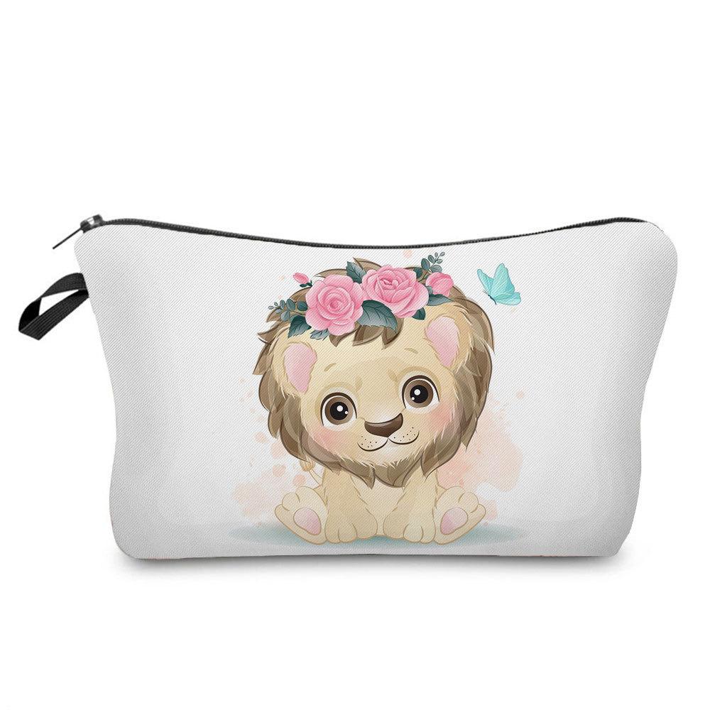 Women Animal Print Cosmetic Bag Toiletries Organize Travel Storage Case 6763