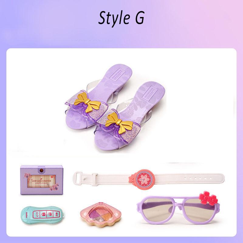 Kids Toys Pretend Play Beauty & Fashion Toy Simulation Makeup Set Jewelry Crown Necklace Cosmetic Educational Toy For Girls Gift