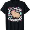 Just a Girl Who Loves Capybaras Rodent Women Girls Kids T-Shirt