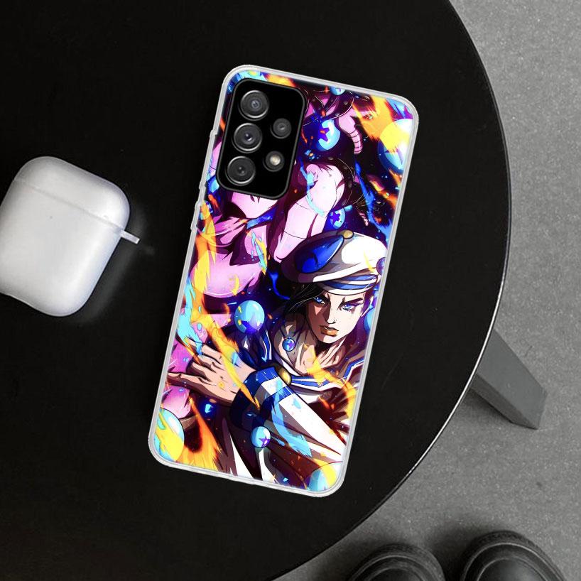 JoJo's Bizarre Adventure Hot Anime Phone Case Cover for Samsung Galaxy A12 A22 A32 A52 A72 A02S A51 A50S A31 A20S A10S Note 20 U