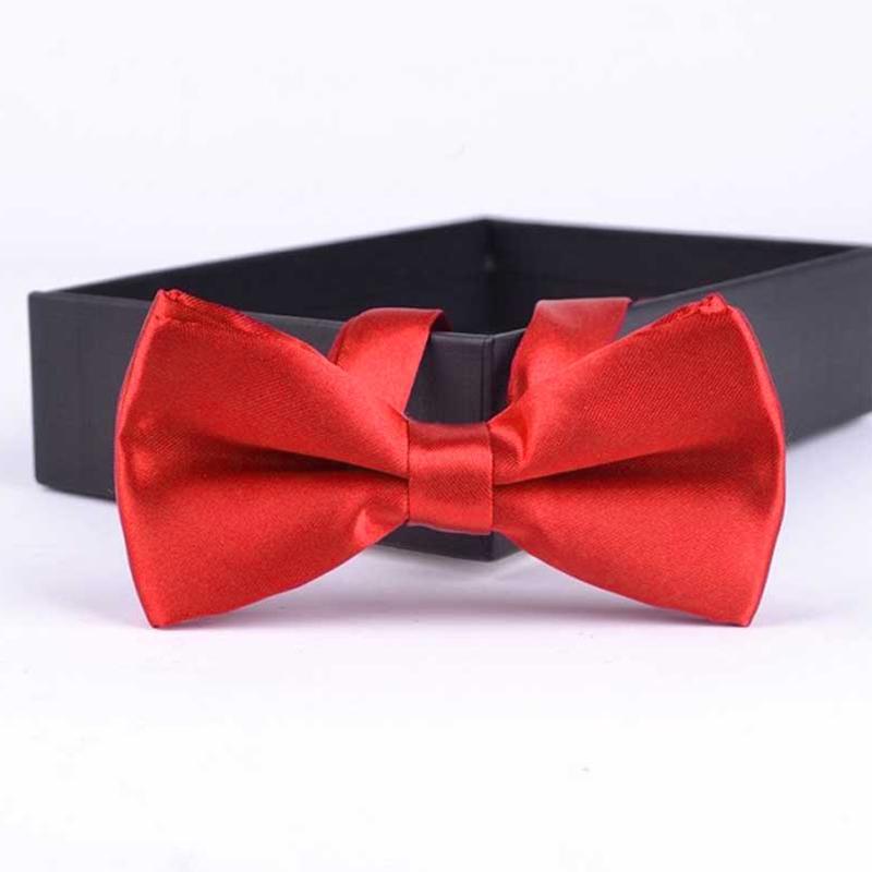 1Pc Children Formal Bow Tie Solid Color Baby Toddler Fashion Polyester Boys Wedding Classical Bowties
