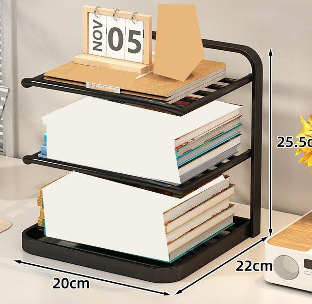

1pcs Subject classification storage rack, student desktop book storage rack, desk layered book shelf, file sorting tool
