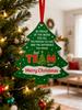 Weihnachten Bestes Team Aller Zeiten Baumförmiger Anhänger Acryl Hängedekoration Festlicher Anhänger Geschenk für Kollegen & Büro Weihnachtsdekoration