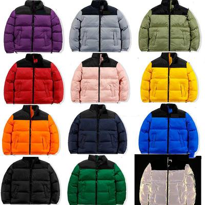 Autumn And Winter Color Contrast Couple Down Cotton Jacket Loose Thickened Warm Bread Jacket Stand Collar Cotton Jacket