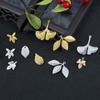 10/20Pcs Metal Copper Leaf Connectors Charm Pendant DIY Accessories Findings Supplies For Jewelry Making