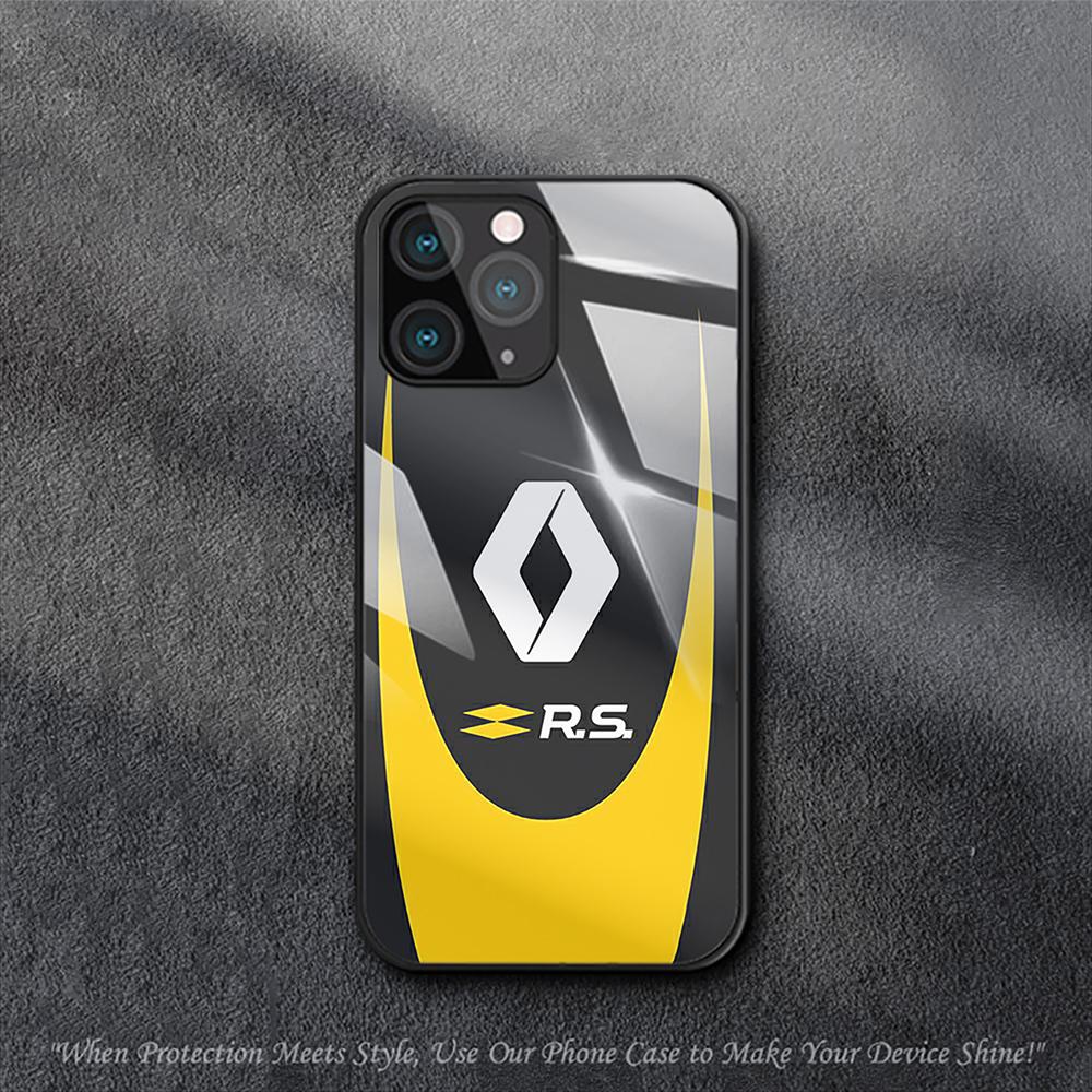 Super Cars Renault Case For iPhone Samsung Galaxy Redmi Note S 17 16 15 14 13 20 24 25 54 Pro Max Ultra Fe Air Tempered Glass Cover