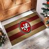 San Francisco 49ers Tappeto in Velluto di Cristallo Morbido Anti?Tappetino Antiscivolo Comodo per Casa Soggiorno Camera da Letto Tappeto Decorativo