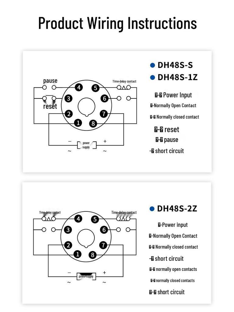 DH48S-S Digital Time Relay: Adjustable 24V/220V Cycle Control, 2Z Switch, 380V Delay