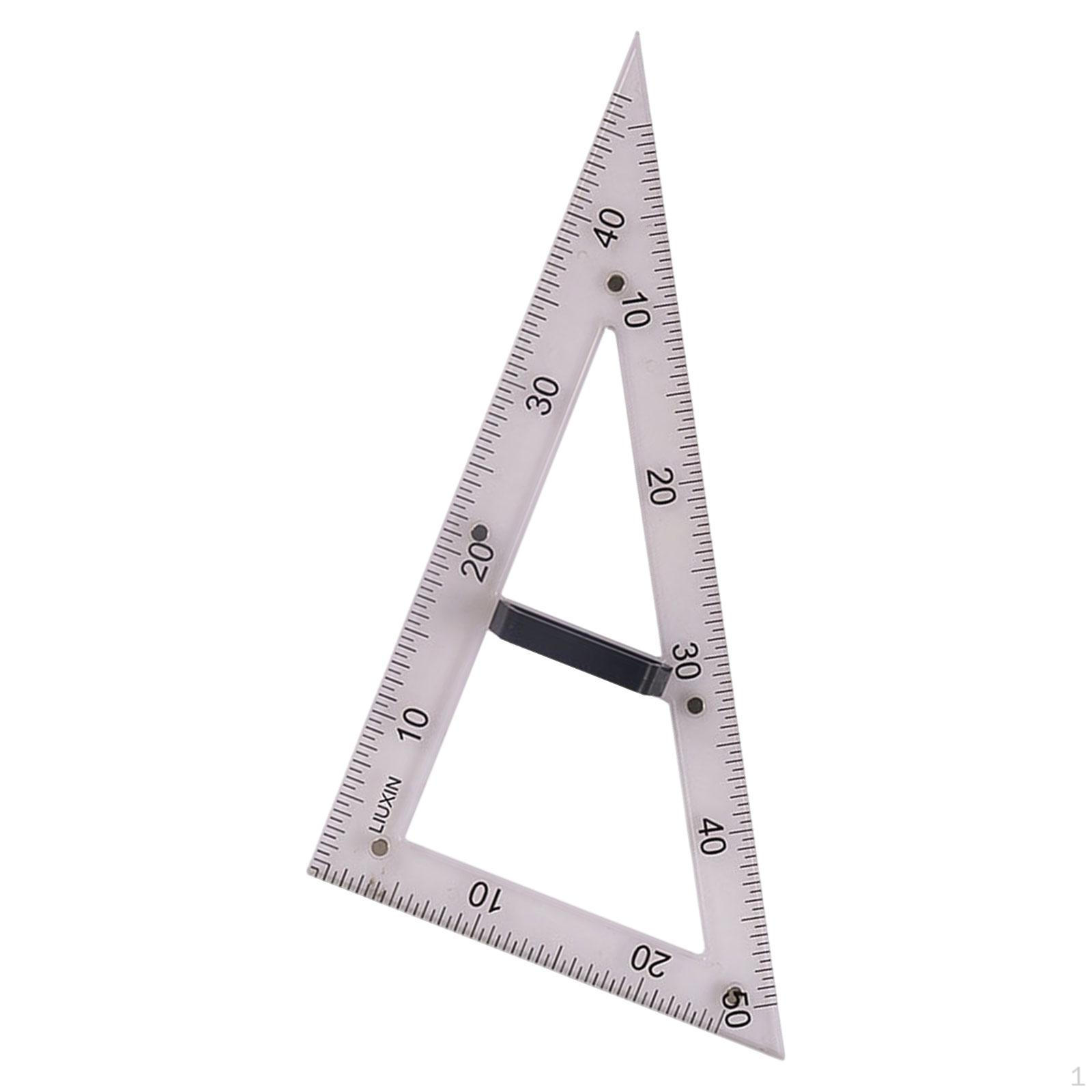 

Большая геометрическая линейка для обучения математике, измерительный инструмент, многоразовый чертеж, школа 60 Degree Ruler