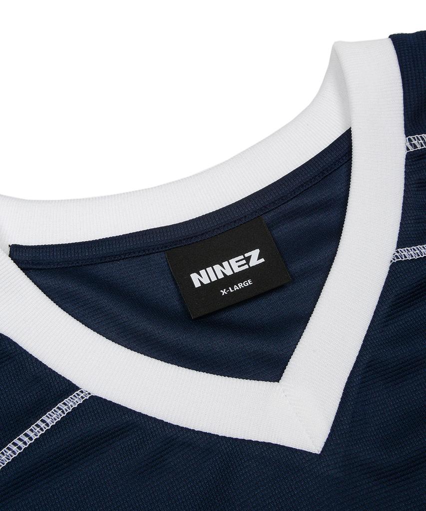 NINEZ Waffle Mesh Rugby Oversized T-Shirt (2 Colors)
