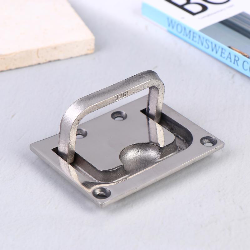 Marine Cabin Door Handle Stainless Steel Marine Locker Deck Hatch Cover Flush Pull Lift Knobs Handle Ring Marine Hardware