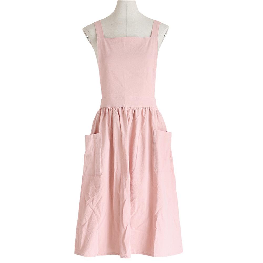 Nordic Florist Apron Cotton Linen Unisex Bib Aprons with Pockets Adjustable Washable for Gardening Coffee Shops Bar Bakery