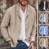 Shirt Jacket Loose Suit Top Men Suit Collar Button Solid Color Cotton Linen Suit Spring Summer Casual Blazers Men Clothing