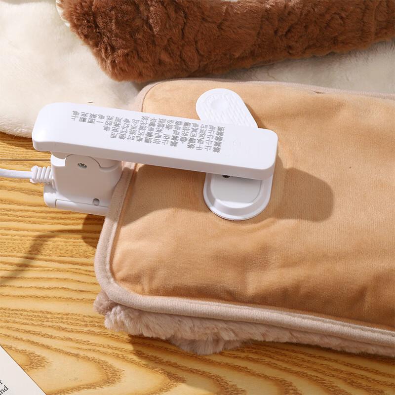 Cute Plush Bear Electric Hot Water Bottle with Auto Shut-off