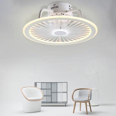 Ceiling Fan Lamp Warm White Light Multifunctional Three Colors Adjustable Modern Minimalist Remote LED Control Light for Living Room