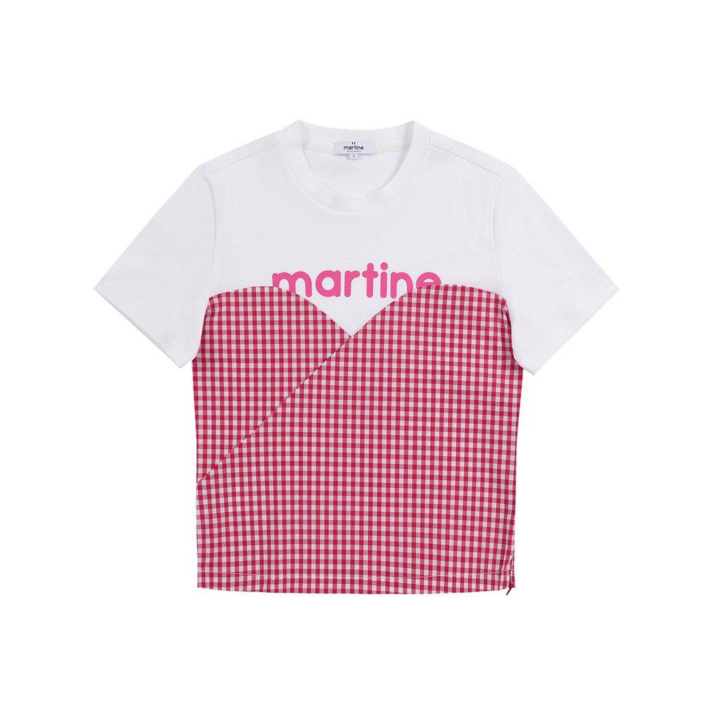 Кроп-рубашки Martin Golf в клетку Гингем_Красные Red/S
