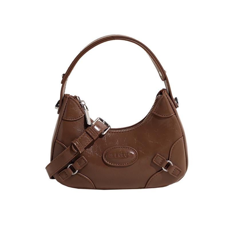 2023 New Arrivals Wine Red Urban Simple Pu Dumpling Bag Shoulder Crossbody Bag For Women