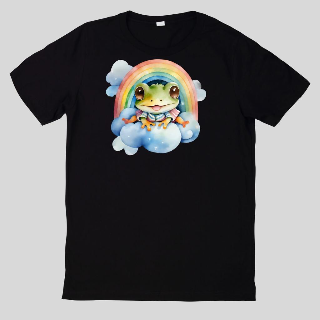 T-Shirt Regenbogen süßes Tier Baumwolle Fun Spaß Sprüche Lustig CartoonWird in neuem Fenster oder Tab geöffnet