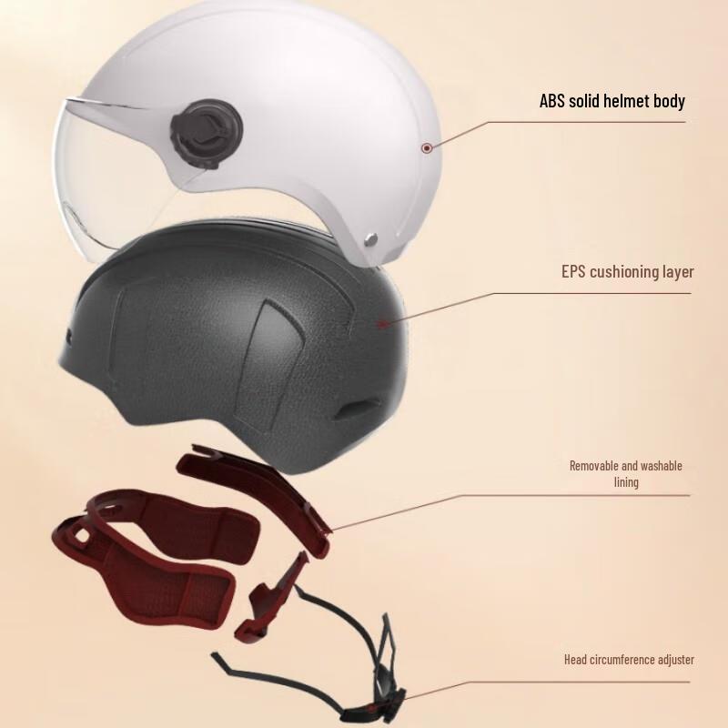 Gurede Unisex Summer Electric Motorcycle Half Helmet