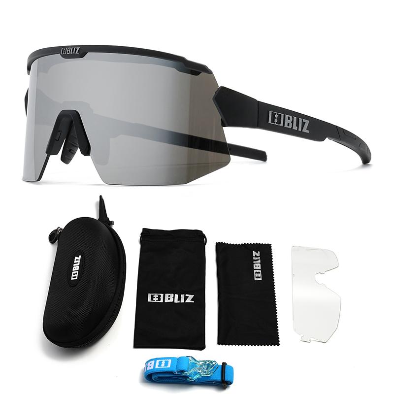 B BLIZ Breeze Premium Cycling Glasses UV400 - 2 HD Lens Unisex Sports Sunglasses for MTB Racing Fishing Running Bike Goggles 7
