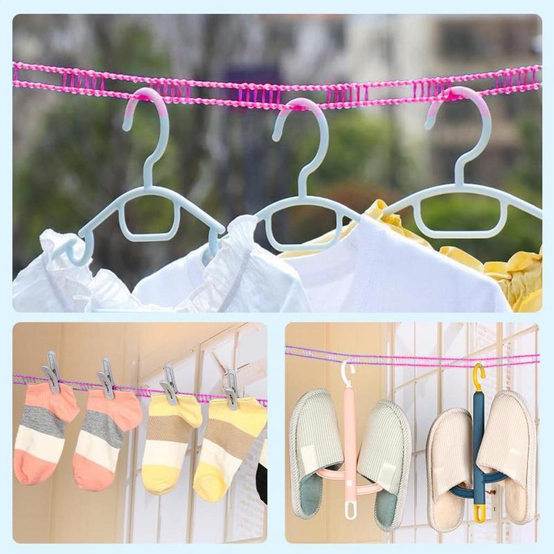 Portable Clotheslines Windproof Fence-Type Clothesline Outdoor Travel Household