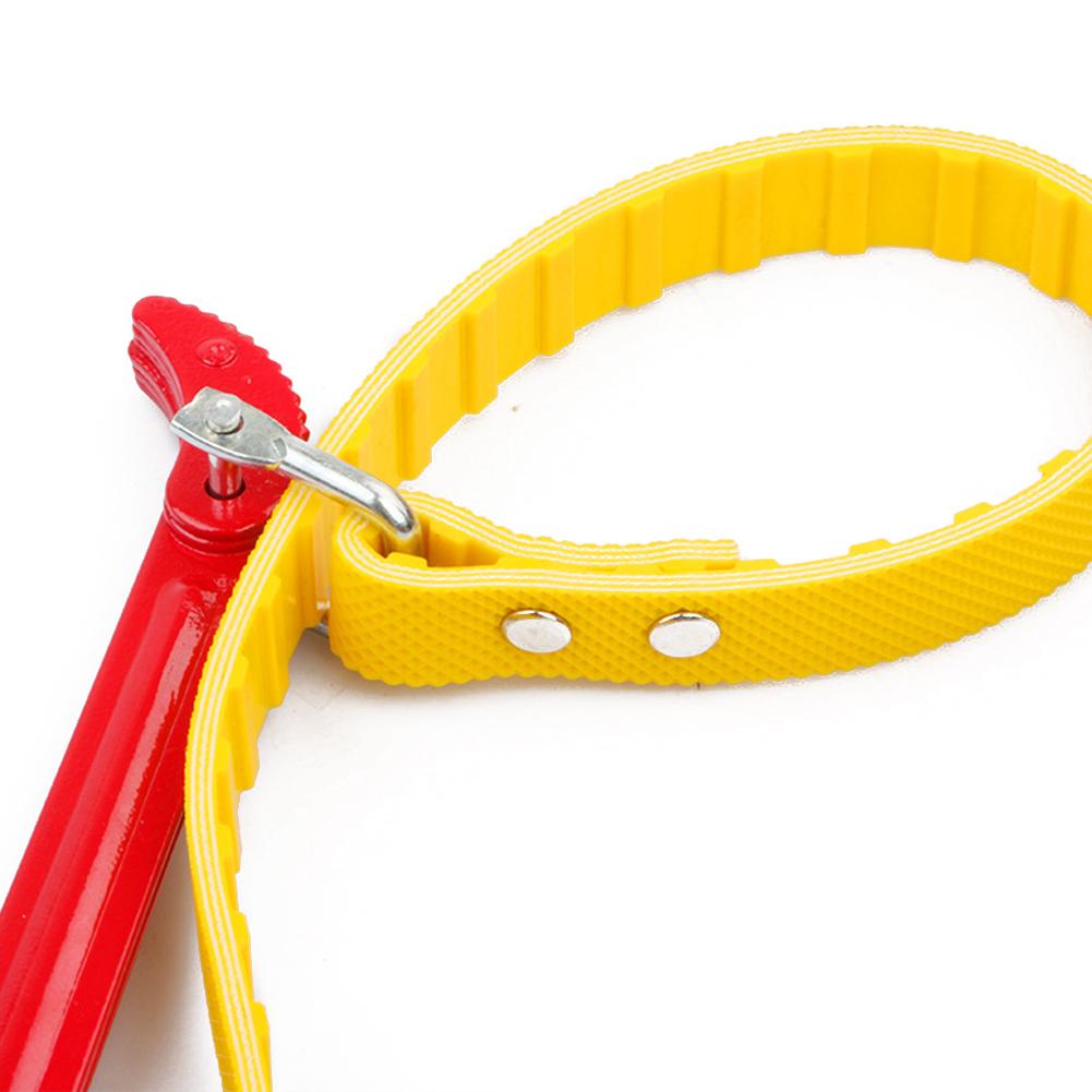 8/12in Oil Filter Puller Spanner Portable Belt Wrench Oil Filter Wrench Opener Cartridge Disassembly Tool Car Repair Accessories