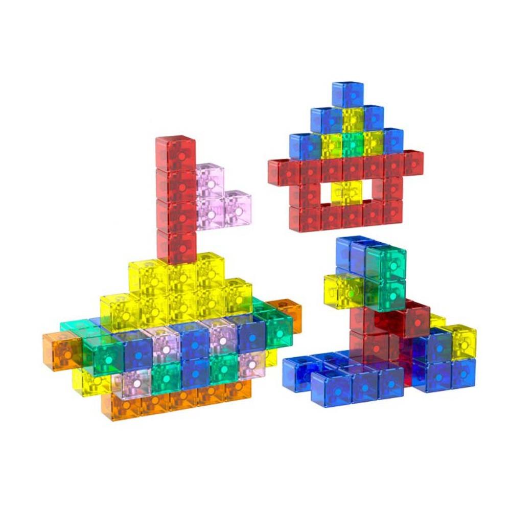 STEM Toy Magnetic Cube Plastic Puzzle Building Blocks Cube Building Toys Magnetic Holiday Gifts