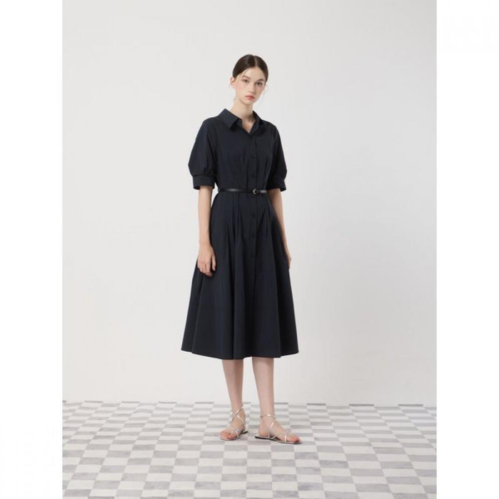 Cc Collect Volume Pintuck Shirt Dress C252mse131 DARK NAVY (DN)/55